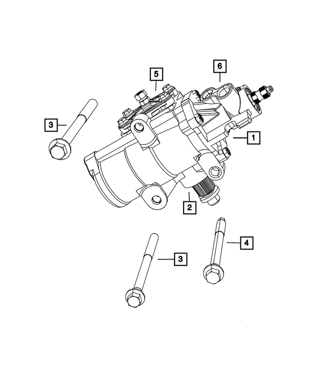 68170214AB - Steering: Power Steering Gear for Mopar Image