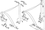 1078600186 - : Seat Belt for Mercedes-Benz: 380SLC Image
