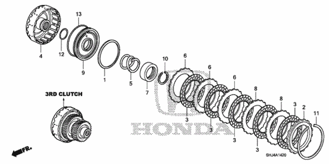 AT Clutch (3rd) ('07-) for 2007 Honda Odyssey #0