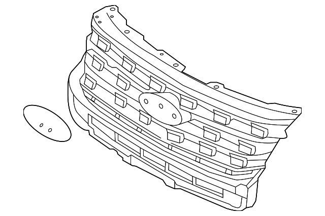 JB5Z-8200-AJ - Grille 2018-2019 Ford Explorer | Ford Parts Direct