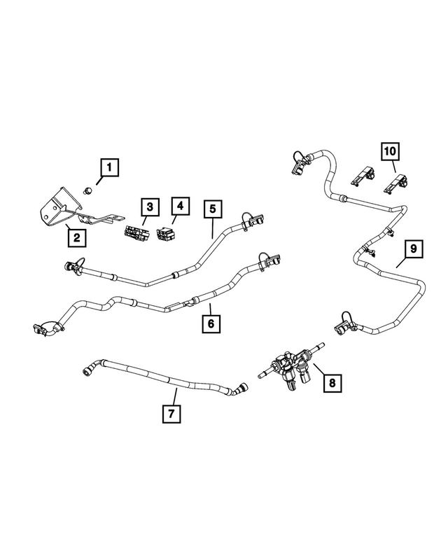 « 68602928AB –  : Alimentation De Carburant Tube pour Mopar Image »