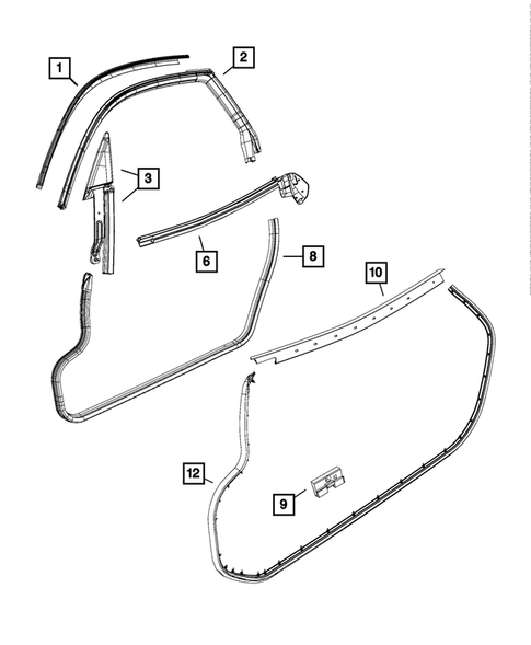 Weatherstrips and Seals for 2016 Dodge Viper #0