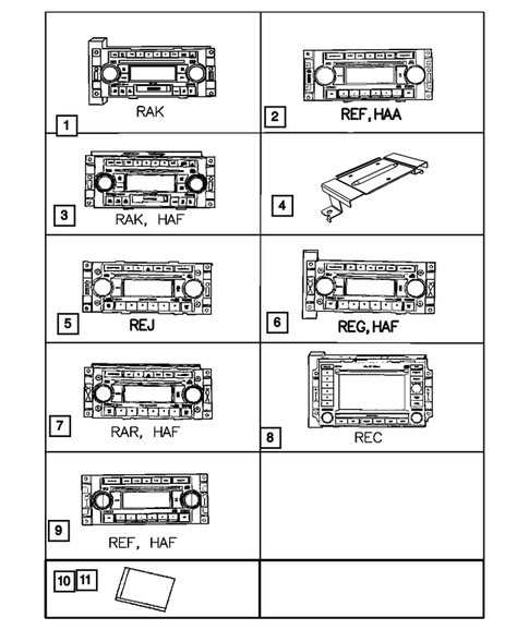Radio, Antenna, and Speakers for 2007 Dodge Charger #1