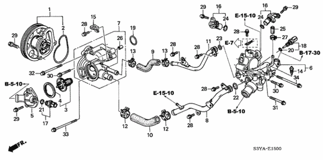 Water Pump - Sensor for 2005 Honda Insight #0