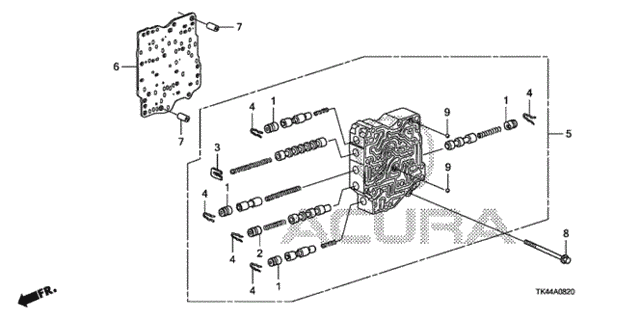 AT Secondary Body (5AT) for 2011 Acura TL #0