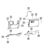 7CH34WT3AE - : Instrument Panel Glove Box for Mopar Image