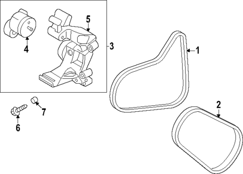 Belts & Pulleys for 2025 Hyundai Santa Fe #0