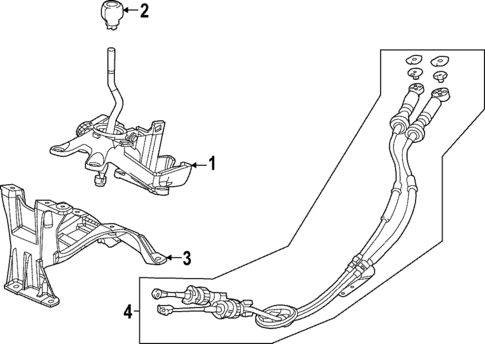 Transmission Shift Lever for 2022 Honda Civic #1