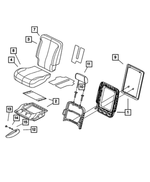 5175268AA - Interior Trim: Second Row Seat Back Frame, Right &amp; Left for Chrysler: Pacifica Image