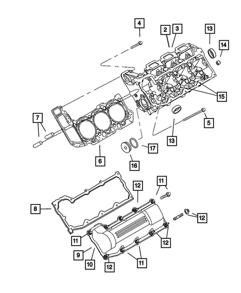 Cylinder Head for 2006 Dodge Dakota #0