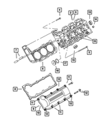 RL021941AA - Engine 3.7L Six Cylinder: Cylinder Head for Mopar Image