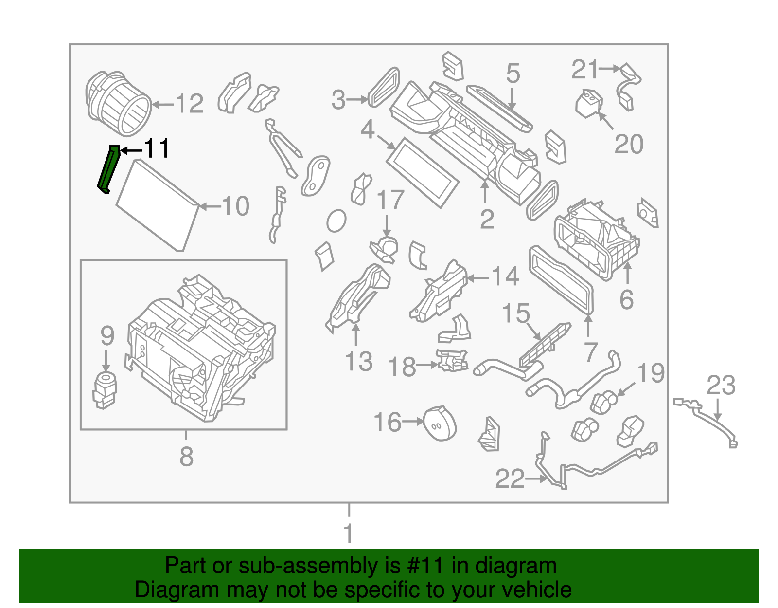Air Filter Cover - Nissan (92419-3SG0A)