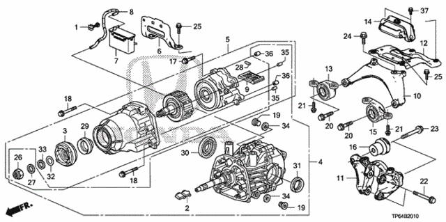 Rear Differential - Mount for 2012 Honda Crosstour #0