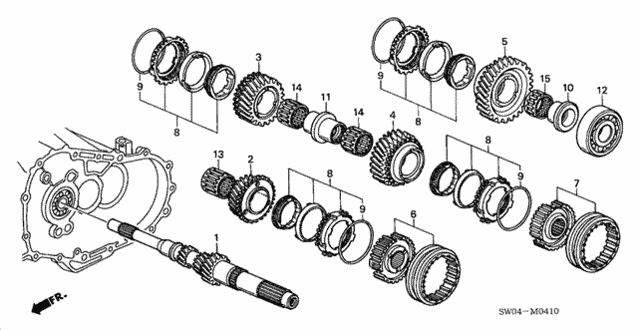 MT Mainshaft for 2002 Acura NSX #0
