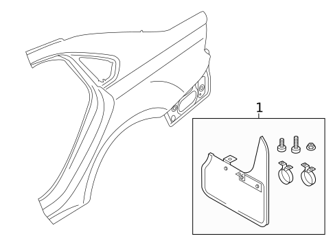 Exterior Trim - Quarter Panel for 2015 Volkswagen Passat #0