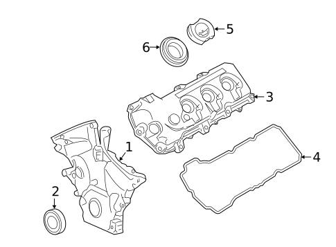 Valve & Timing Covers for 2016 Lincoln MKS #0