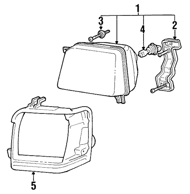 MB527805 - Electrical: Headlamp Assembly for Mopar Image