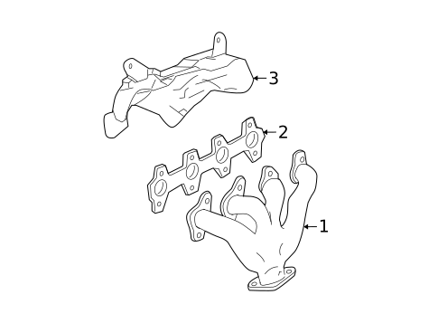 Exhaust Manifold for 1999 Pontiac Sunfire #0