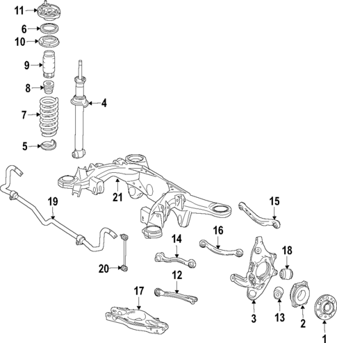 Rear Suspension for 2020 Mercedes-Benz SL550 #0