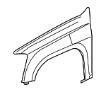 8208211510 - Body: Fender for Isuzu Image