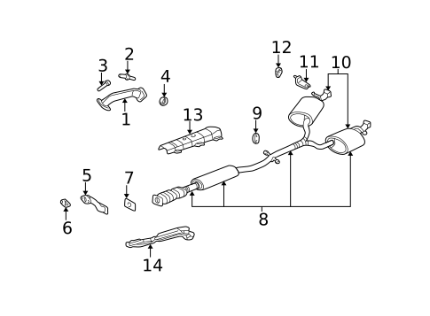 Exhaust Components for 2000 Pontiac Bonneville #0