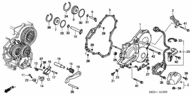 AT Left Side Cover (V6) for 2001 Honda Accord #0