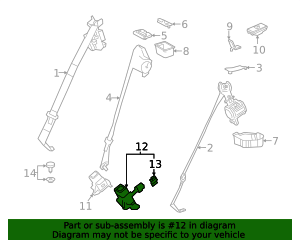 2023-2025 Toyota Corolla Seat Belt Receptacle 73480-12530-C0 | Toyota ...