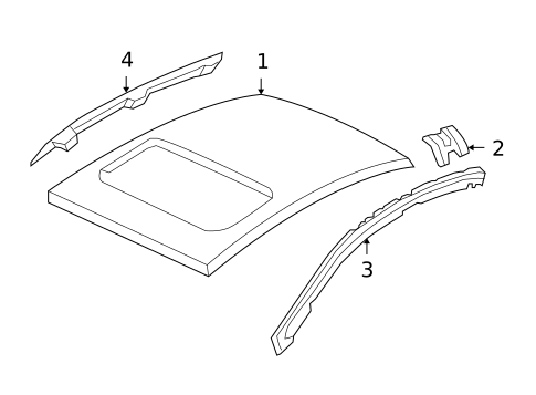 Roof & Components for 2009 Honda Civic #2