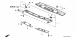 83207SL0T02ZB - Interior/Bumper: CAP, R. FR. END *NH1L* (BLACK) for Acura Image
