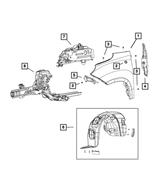 6509851AA - Body Sheet Metal Except Doors: Hex Head Screw for Fiat Image