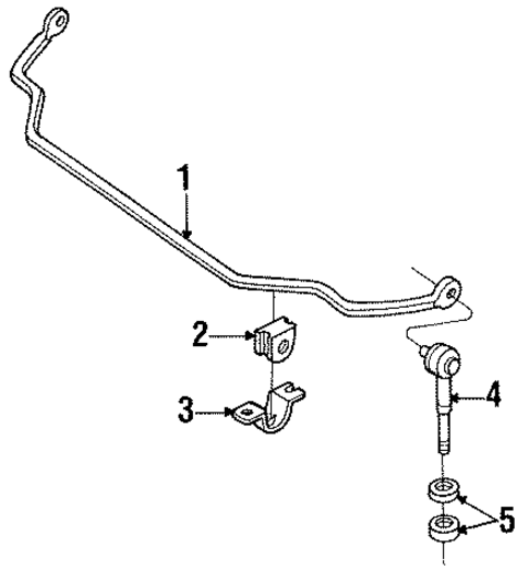 Stabilizer Bar & Components for 1989 Nissan 240SX #0