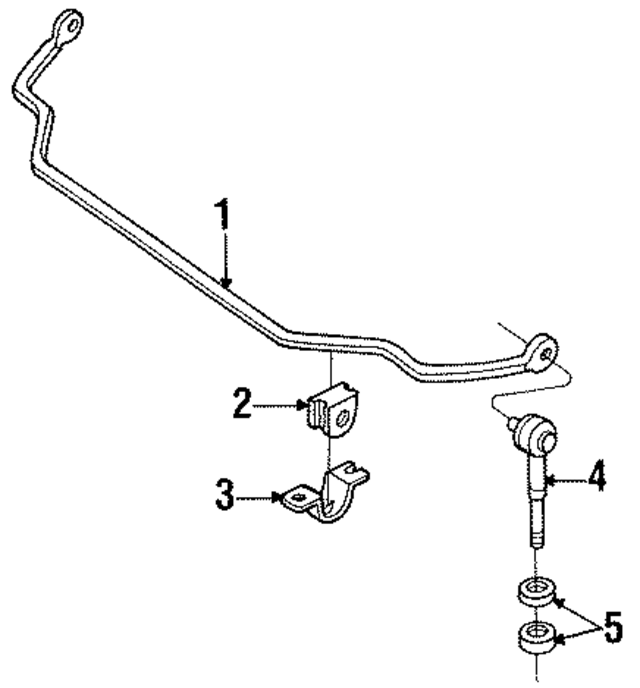 5461435F15 - : Stabilizer Bar Clamp for Nissan Image