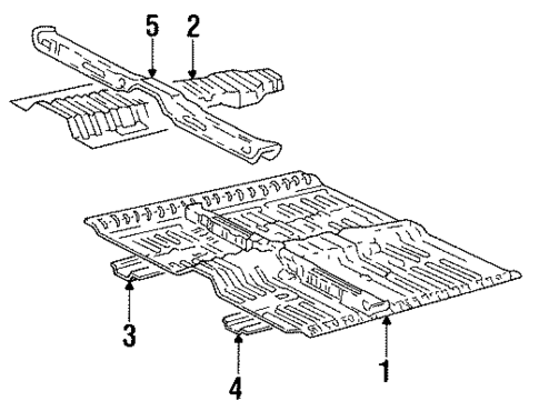 Floor for 1996 Hyundai Sonata #0