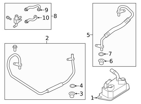 Trans Oil Cooler for 2019 Ford Escape #0