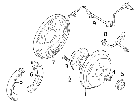 Brake Components for 2005 Suzuki Aerio #0