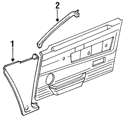 Interior Trim - Pillars for 1989 Nissan Pathfinder #0