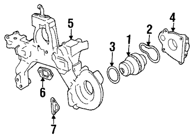 12583048 - : Water Pump Housing Gasket for GM Image