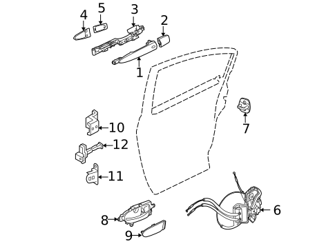 Lock & Hardware for 2010 Nissan Maxima #0