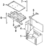 24428Q5200 - : Battery Tray for Nissan: Altima, Sentra Image