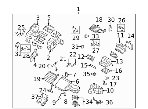 Front Evaporator for 2008 Mazda CX-9 #0