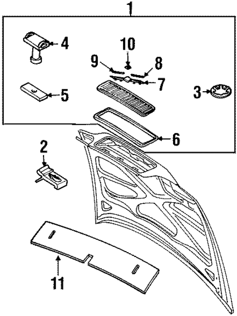 Grille & Components for 1995 Volvo 850 #0