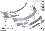 51125A2F3C8 - : Bumper Rear Top for BMW Image