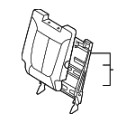 894000W400J4R - Body: Seat Back Assembly for Hyundai: Santa Fe Image