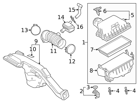 Air Intake for 2020 Toyota Camry #1
