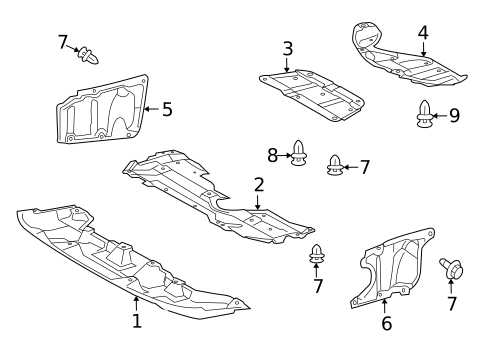 Splash Shields for 2011 Lexus HS250h #0