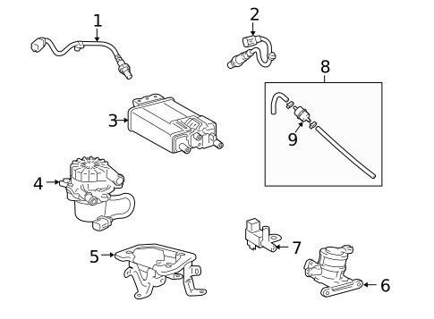 Emission Components for 2010 Toyota 4Runner #0