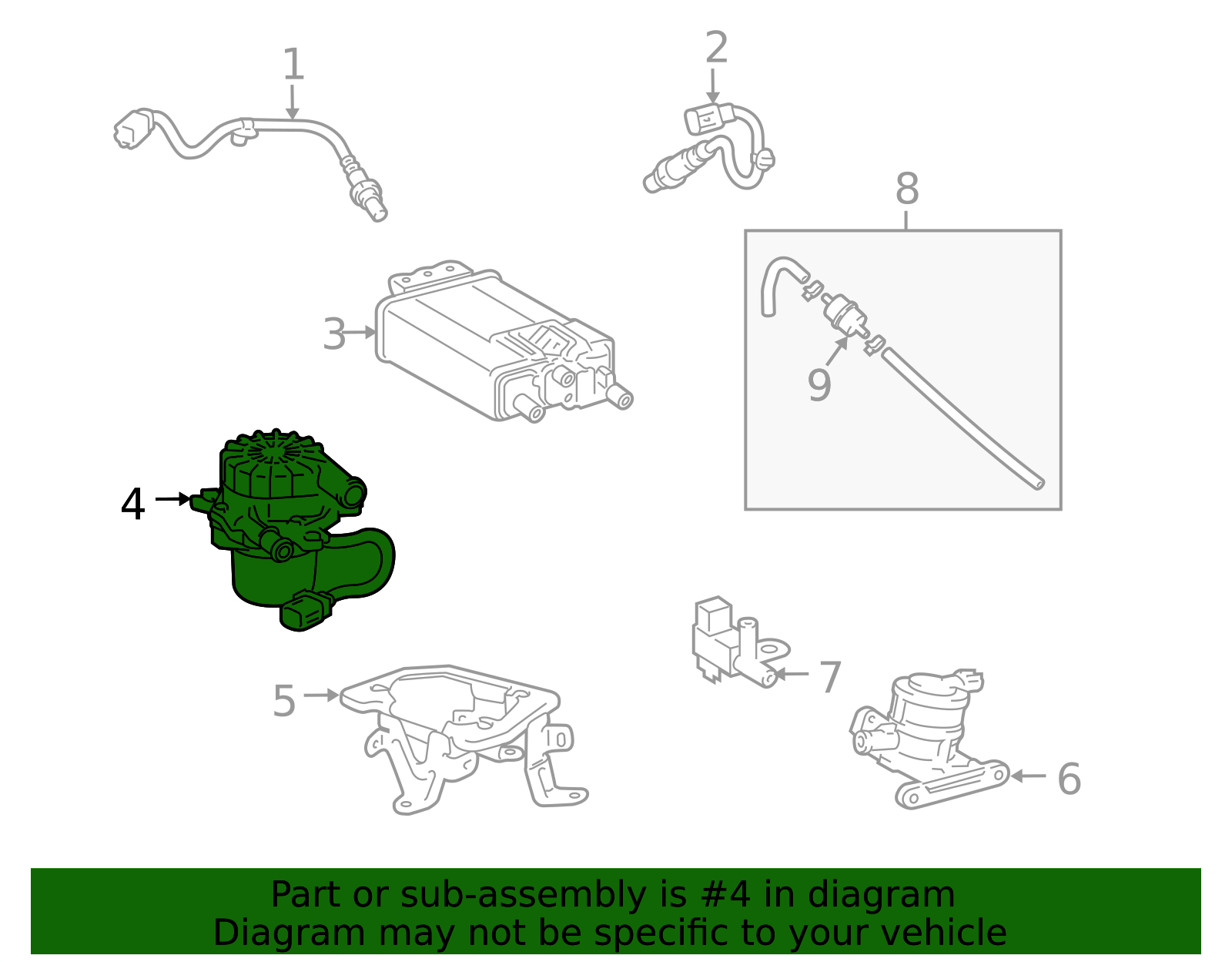 2010 Toyota 4Runner Secondary Air Injection Pump 17610-0C040 | Toyota ...