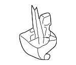 HJA1084CBAGD - Body: Sun-visor Support for Jaguar Image