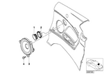 65138383978 - Audio, Navigation, Electronic Systems: Top-Hifi Loudspeaker Tweeter for BMW Image