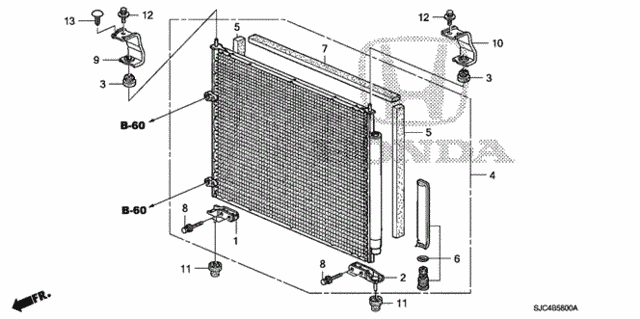 A/C Air Conditioner (Condenser) for 2011 Honda Ridgeline #0